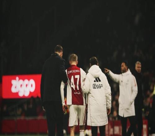 遭遇膝蓋重傷后，津琴科社媒：很崩潰，我要向阿賈克斯道歉