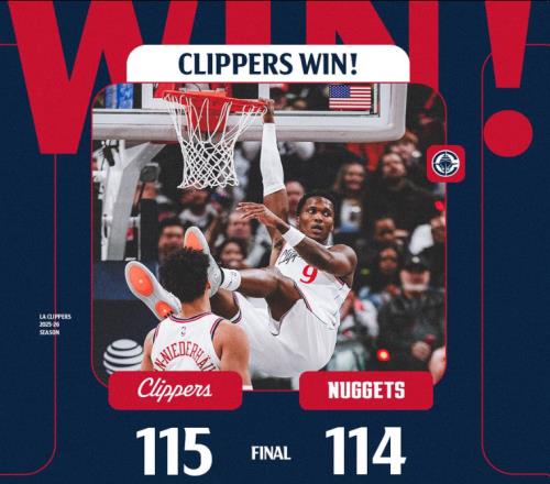 船記盛贊：快船本賽季最佳勝利之一！馬瑟林：上場了就是做自己