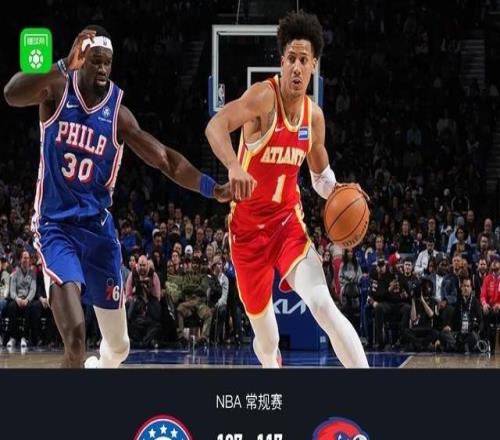 老鷹117107擊敗76人，杰倫約翰遜32+10，馬克西29分