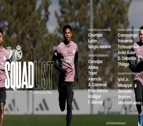 皇馬客戰奧薩蘇納大名單：姆巴佩、維尼修斯領銜，赫伊森傷缺