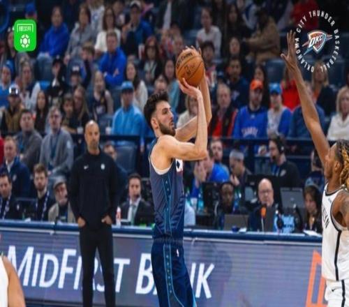 雷霆10586大勝籃網(wǎng)，麥凱恩21分，切特15分7板