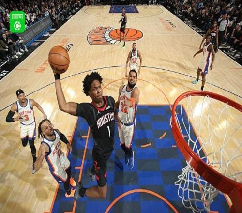 尼克斯108106逆轉(zhuǎn)險(xiǎn)勝火箭，唐斯25+7，杜蘭特空砍30分