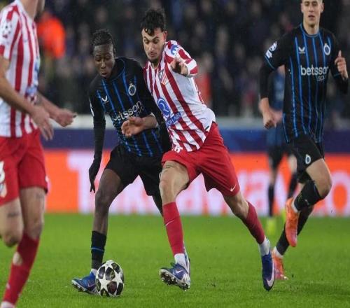 馬競歐冠對布魯日4場不勝，只有對皇馬時才遭遇更長不勝