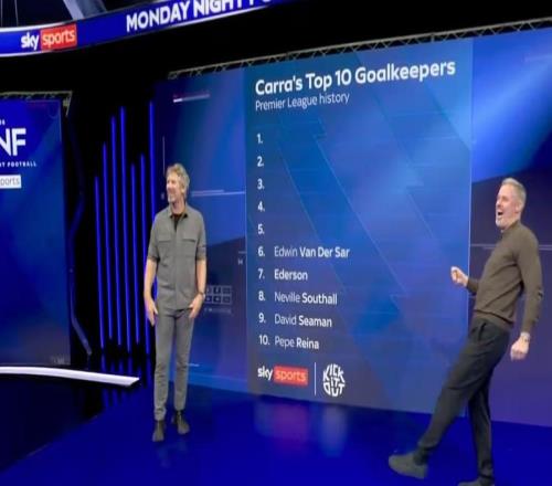 范德薩調(diào)侃卡拉格沒把他排進(jìn)英超歷史前五門將，后者當(dāng)場(chǎng)致歉