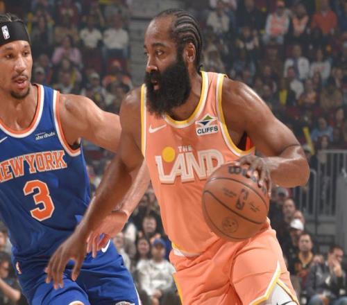 哈登20分加盟7戰(zhàn)6勝！騎士復(fù)仇尼克斯米切爾23分艾倫19+10