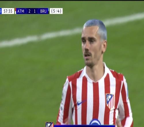 格列茲曼第125次參加俱樂部歐戰(zhàn)，法國球員歷史第五位