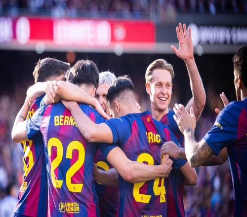 巴薩本賽季已有15名球員取得進(jìn)球，為西甲球隊(duì)并列最多