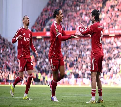 4連勝！利物浦52西漢姆聯(lián)升英超第5角球連造3球埃基蒂克1射2傳