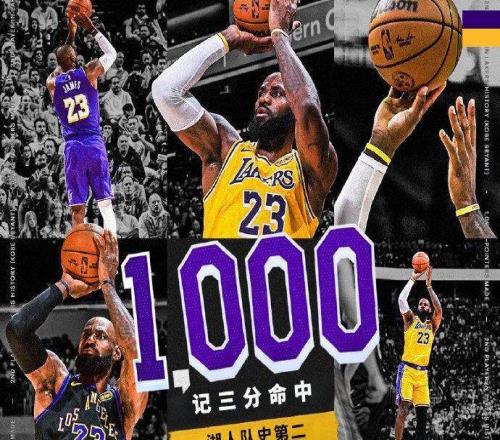 超喬丹！詹姆斯半場(chǎng)神跡創(chuàng)歷史最老湖人生涯1000三分隊(duì)史第二