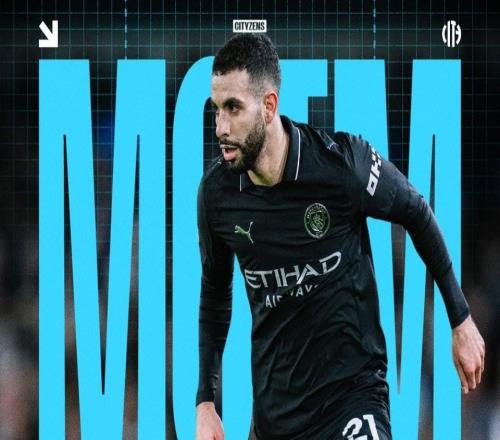 送出助攻，艾特努里當選與利茲聯(lián)一役曼城隊內(nèi)最佳球員