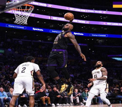 3連勝！湖人四殺鵜鶘，詹姆斯歷史第一，東契奇7失誤，里夫斯低迷