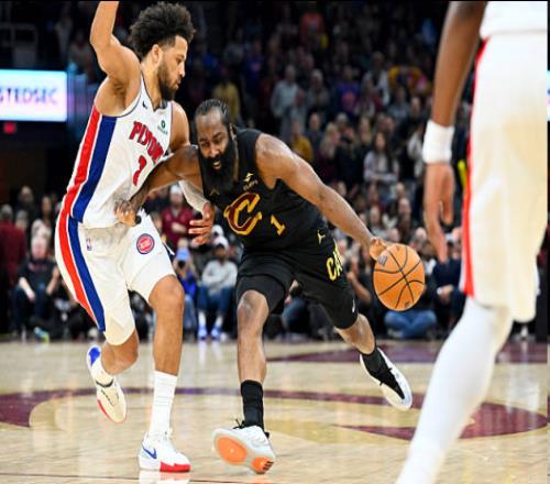 哈登為騎士出戰(zhàn)8勝1負(fù)場(chǎng)均19分8助攻！本賽季對(duì)活塞3勝0負(fù)