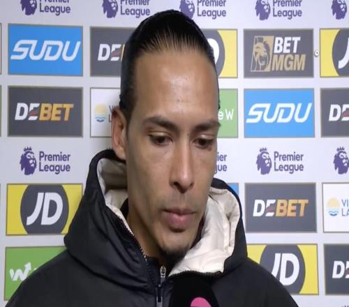 第一丟球前被推范戴克：這就是判罰的現(xiàn)實(shí)，我們必須接受