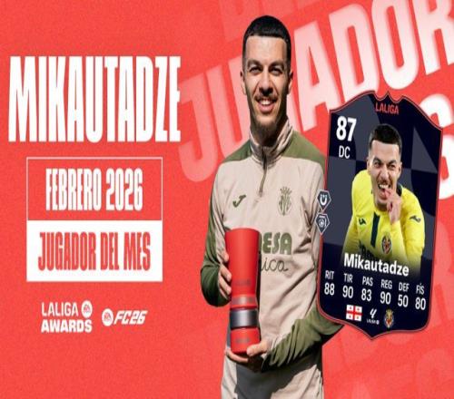 西甲二月各獎項揭曉，米考塔澤當選月度最佳球員