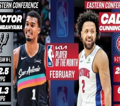 二月11戰(zhàn)全勝！馬刺橫掃四大西部月最佳獎(jiǎng)項(xiàng)