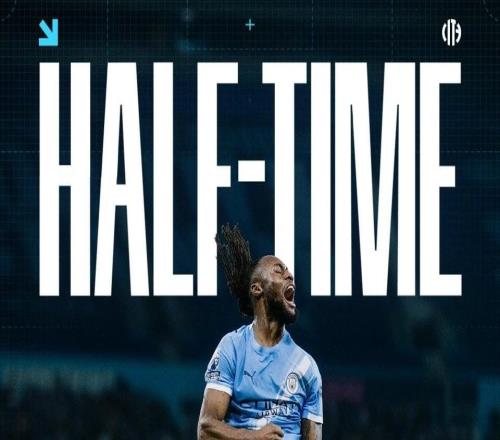 曼城連續(xù)11場英超主場上半場戰(zhàn)罷處于領(lǐng)先，為隊史第二長紀(jì)錄