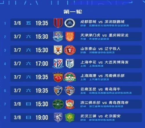 2026年中超6日開賽，今年綠茵大戲懸念多