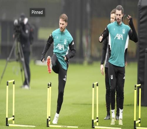 此前疑似膝蓋受傷的麥卡利斯特參加了賽前訓(xùn)練，小基耶薩缺席