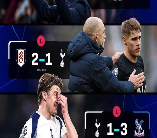 執(zhí)教熱刺前四場全敗，圖多爾成隊史第一人