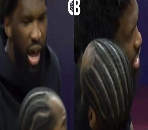 恩比德向哈登示好一幕曝光！我知道你生我氣但我還是要打招呼