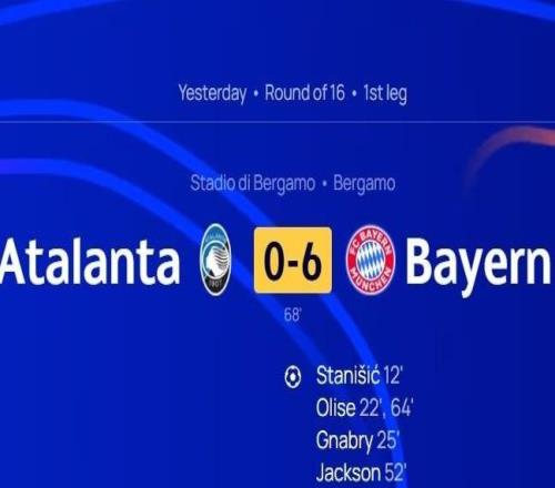 崩盤，亞特蘭大是近12年首支歐冠主場被打進6球的意甲球隊