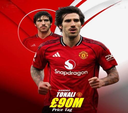 曼聯(lián)證實(shí)托納利是夏窗重要目標(biāo)，愿出9000萬(wàn)高價(jià)！阿森納率先放棄