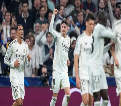 歐冠慘案！巴爾韋德戴帽，皇馬吊打曼城，一只腳踏進(jìn)八強(qiáng)