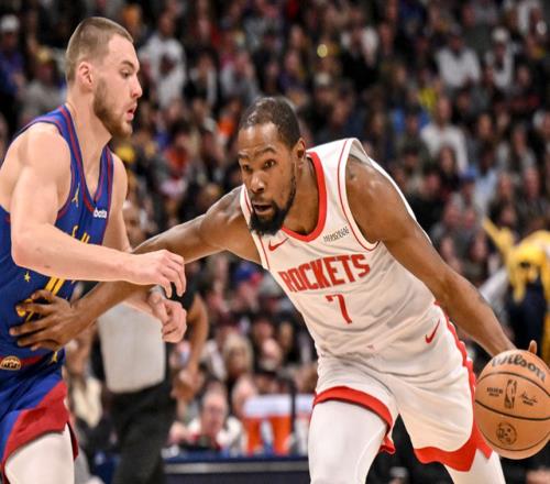 火箭三節(jié)投降負掘金！杜蘭特11分平賽季最低穆雷30分約基奇三雙