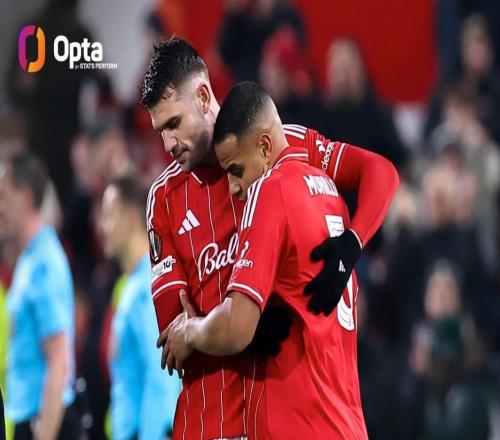 2014年切爾西后，森林是首支歐戰(zhàn)派4名巴西球員首發(fā)的英超球隊