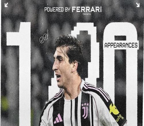 生涯里程碑，米雷蒂第100次代表尤文一线队出战正式比赛