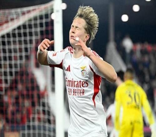 葡媒：巴薩在關(guān)注本菲卡邊鋒謝爾德魯普，已派出球探現(xiàn)場考察