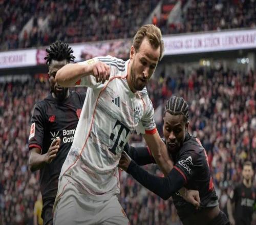 德甲第26輪綜述：9人拜仁客平勒沃庫(kù)森，多特兩球取勝仍落后9分