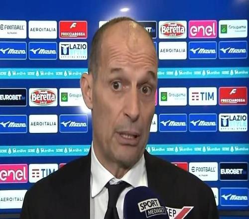 阿萊格里：上半場(chǎng)我們?nèi)媛溆谙嘛L(fēng)，輸?shù)袅藥缀趺看握鎸?duì)抗