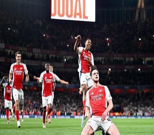 埃澤世界波賴斯破門阿森納總比分31晉級(jí)八強(qiáng)