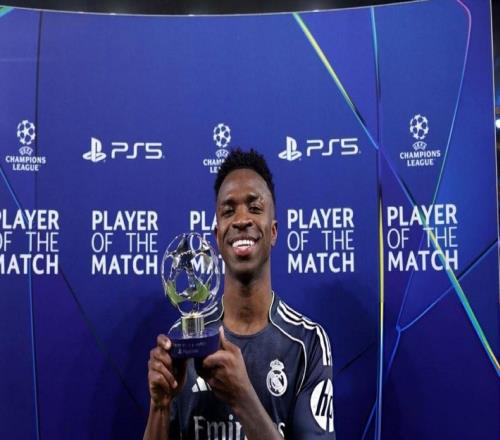 維尼修斯歐冠對陣曼城參與8球，僅次于梅西