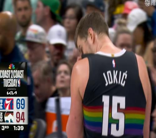 只拿8分，直接下場(chǎng)！約基奇徹底打臉詹皇，他的上雙紀(jì)錄像個(gè)笑話