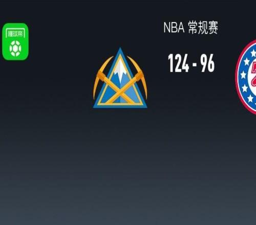 NBA戰(zhàn)報(bào)：掘金12496大勝76人，布勞恩22+5+3