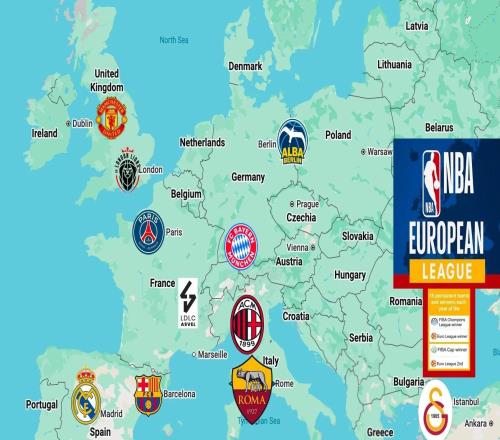 TA：巴黎、米蘭與紐卡的資方均考慮組建球隊加入NBA歐洲聯(lián)盟