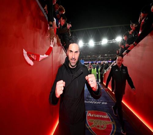 穩(wěn)定，阿森納隊史第二次連續(xù)三個賽季晉級歐冠14決賽