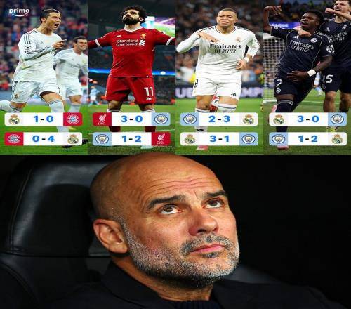 瓜帥執(zhí)教生涯4次歐冠淘汰賽被雙殺，其中3次是對陣皇馬