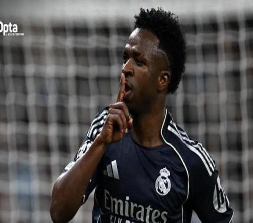 維尼修斯在阿韋洛亞麾下15場(chǎng)打入8球，超過(guò)阿隆索時(shí)代33場(chǎng)7球