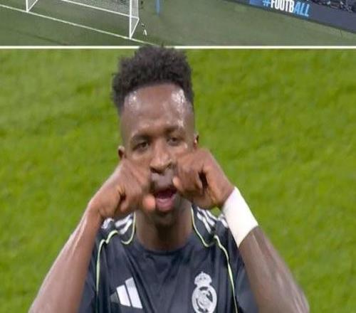 維尼修斯慶祝進球做出哭泣者動作，疑似回應(yīng)曼城上賽季的Tifo