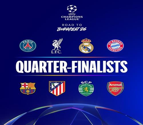 歐冠8強(qiáng)最新奪冠賠率：阿森納力壓拜仁！皇馬遭看衰，利物浦僅第6