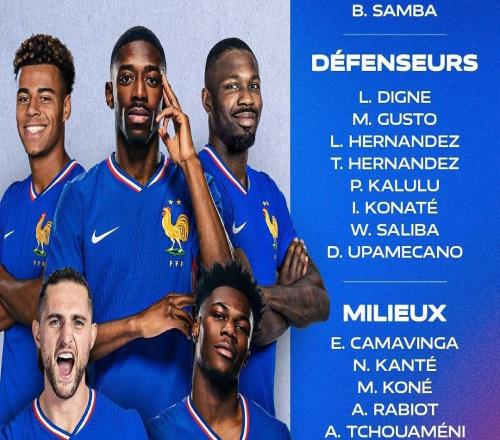 法國隊大名單：姆巴佩、登貝萊領銜，奧利塞、杜埃、坎特在列
