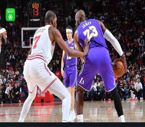 湖人124116再勝火箭，詹姆斯14中13轟30分，東契奇40+9+10，杜蘭特18分