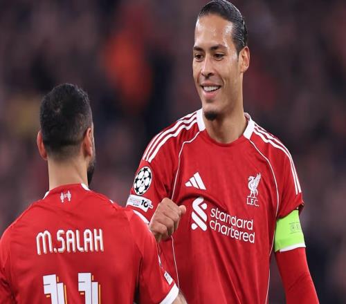 范戴克：罰丟點(diǎn)球也是比賽的一部分，我為薩拉赫的表現(xiàn)高興