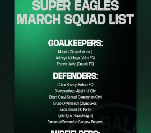 尼日利亞國家隊新一期大名單：盧克曼領(lǐng)銜，奧斯梅恩未入選