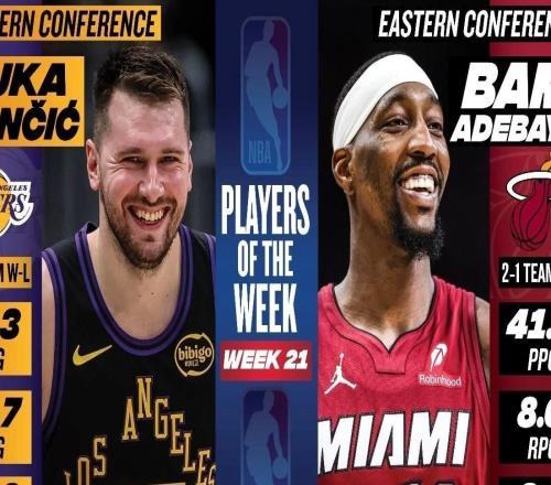 本季仅两次60+均发生在热火主场：阿德巴约83分、东契奇60分