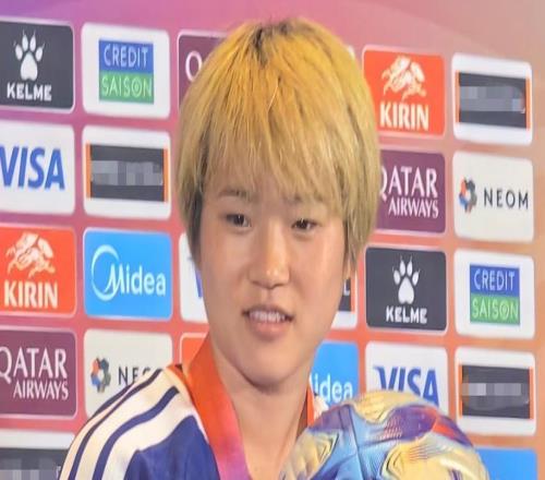 浜野舞香：練習(xí)過很多次這種射門，這是我喜歡的射門方式