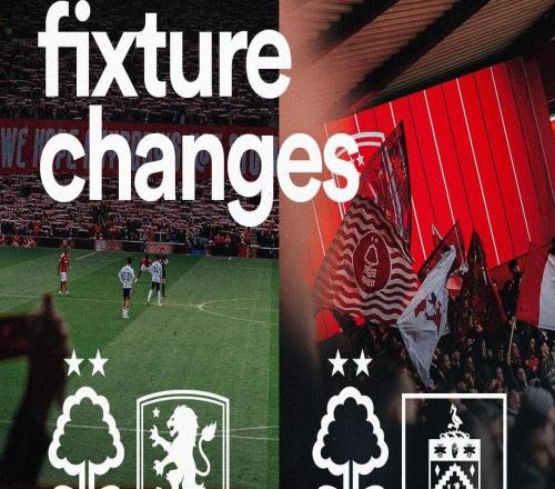 由于森林晉級(jí)歐聯(lián)8強(qiáng)，對(duì)陣維拉與伯恩利都將推遲至次日晚9點(diǎn)